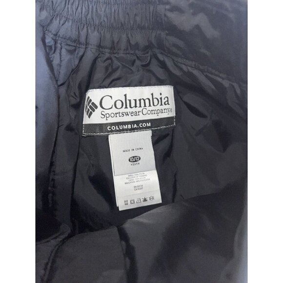 Columbia Youth Snow Pants Ski Snowboarding Waterproof Black Youth 10/12 1C - Picture 7 of 7